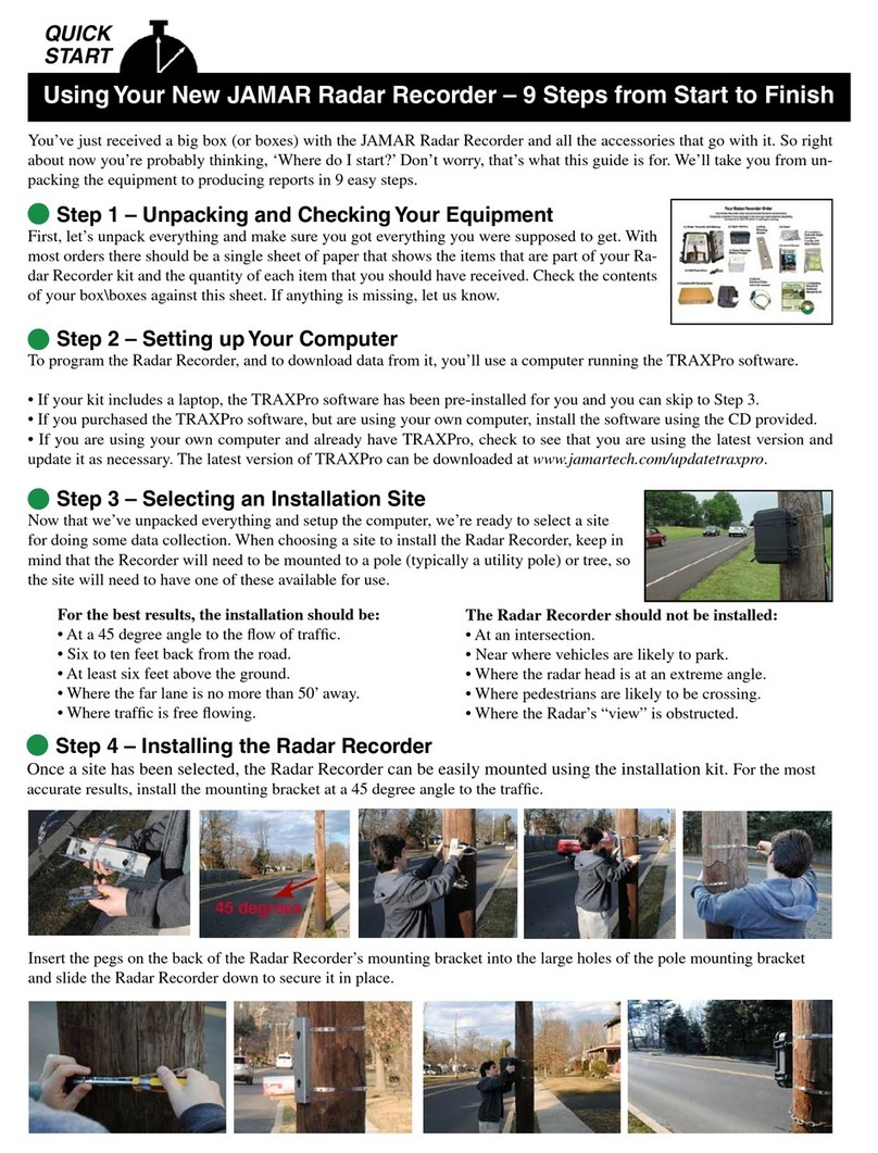 Jamar Radar Recorder quick start guide