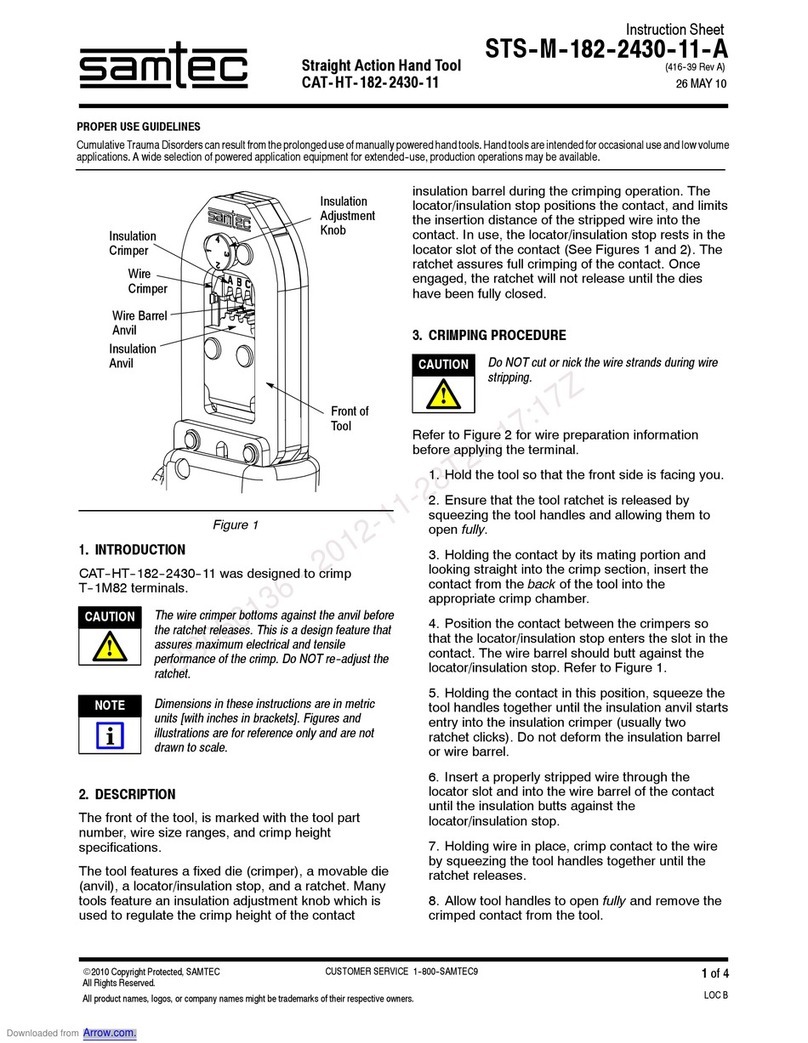 Samtec CAT-HT-182-2430-11 instruction sheet