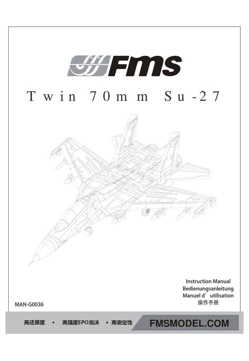 FMS Twin 70mm Su-27 User manual