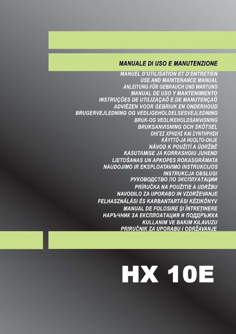 Lifter HX10E Use and maintenance manual