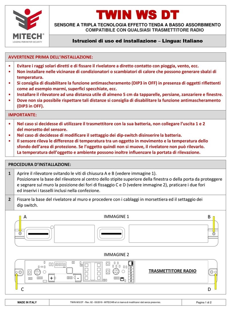 MITECH TWIN WS DT User manual