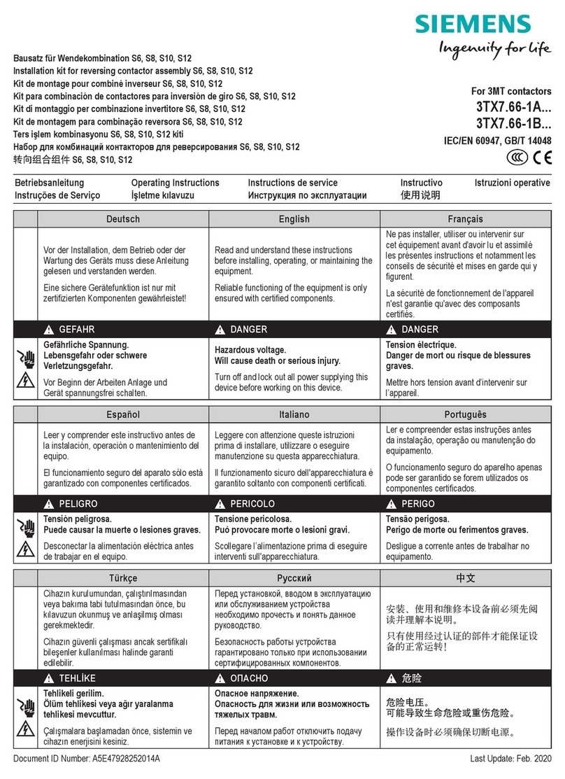 Siemens 3TX7466-1A User manual