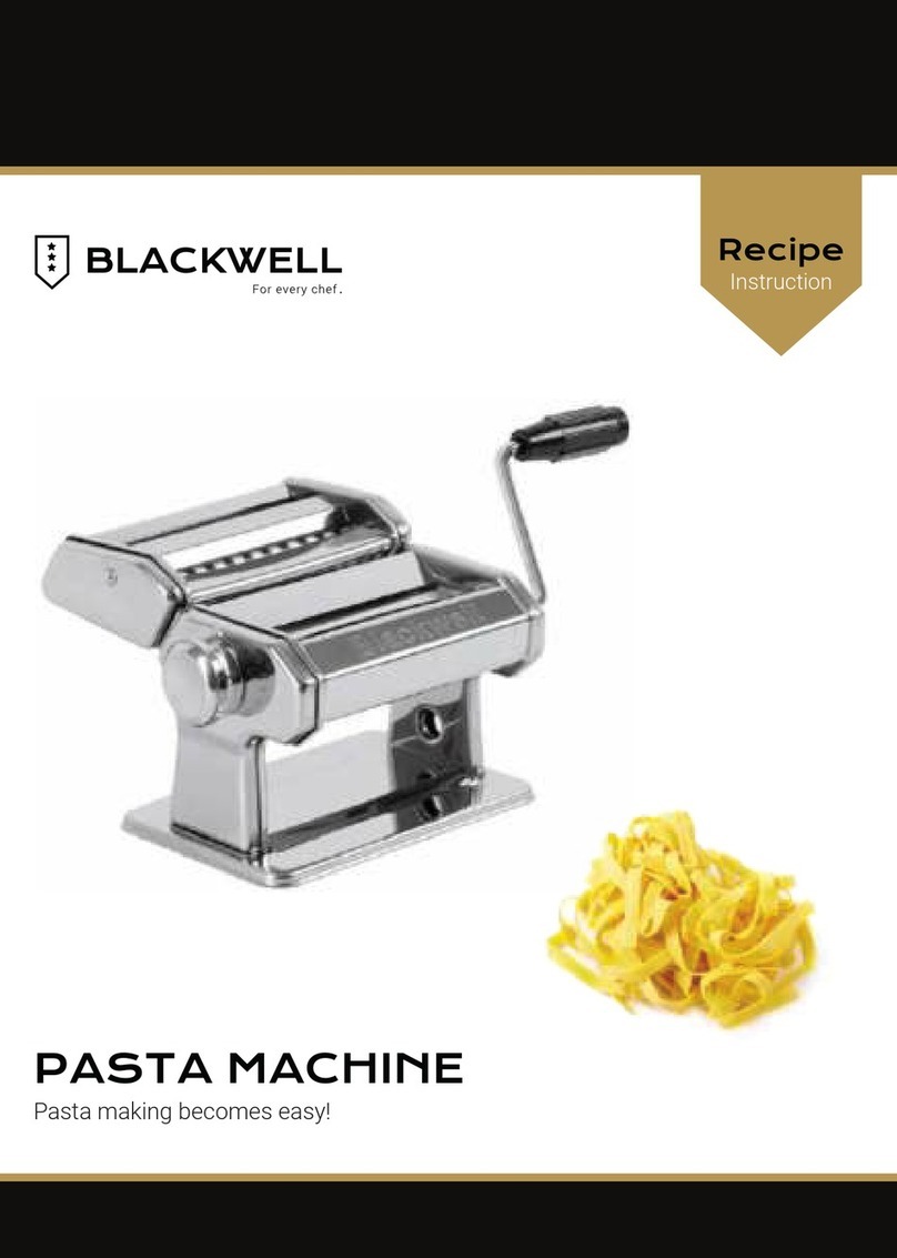 BLACKWELL PASTA MACHINE User manual