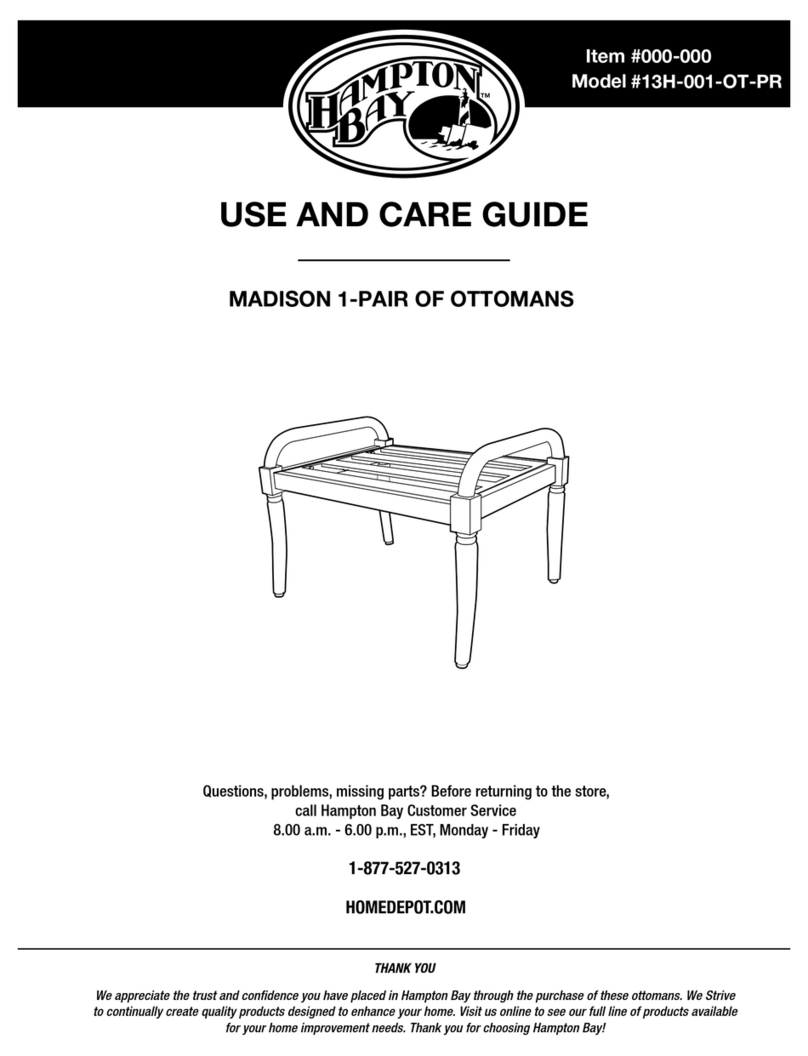 HAMPTON BAY MADISON 13H-001-OT-PR User manual HAMPTON BAY MADISON 13H-001-OT-PR User manual