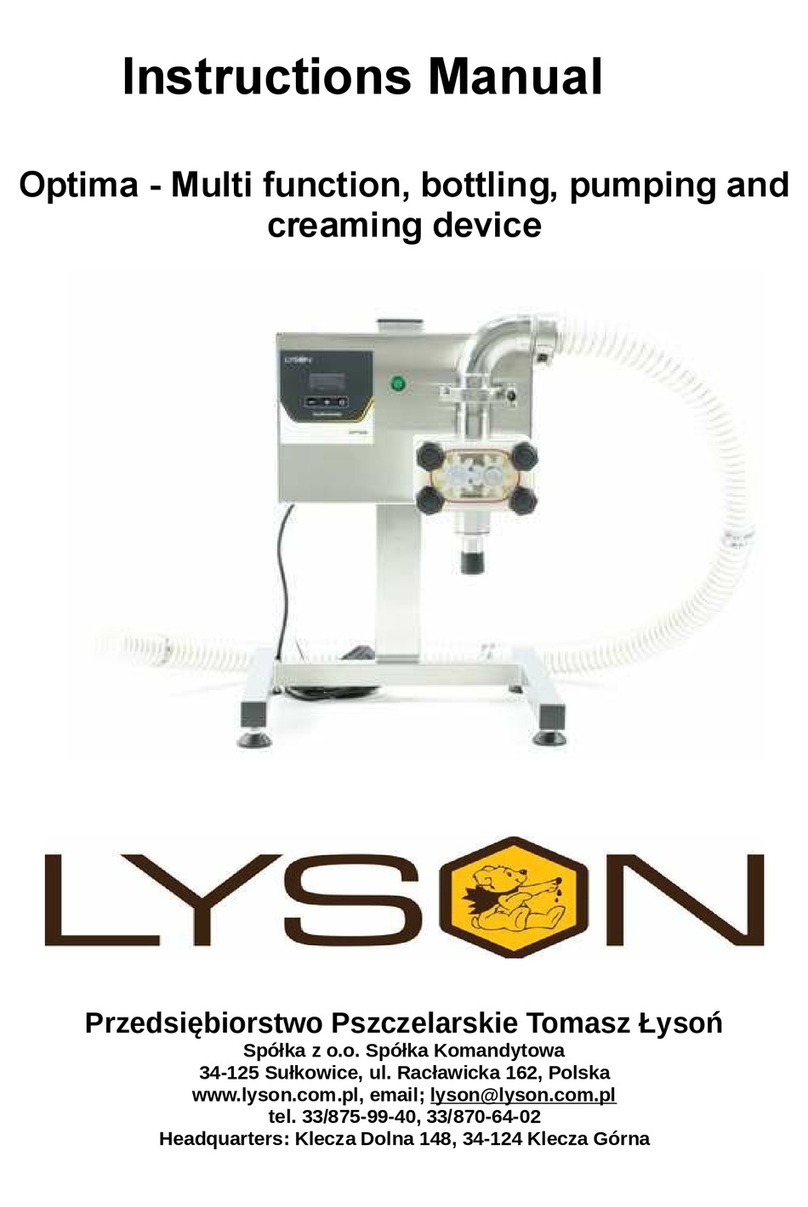 LYSON Optima W204001O instruction manual