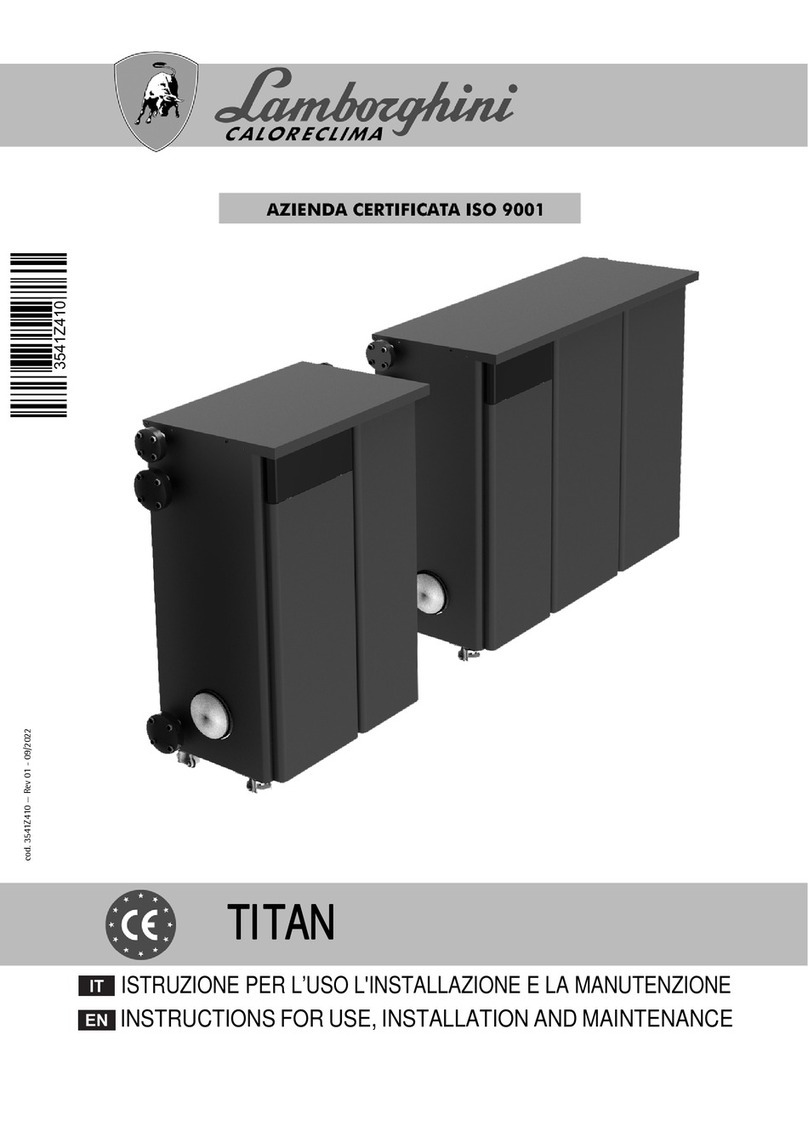 Lamborghini Caloreclima TITAN 150 Instructions for use, installation & maintenance Lamborghini Caloreclima TITAN 150 Instructions for use, installation & maintenance