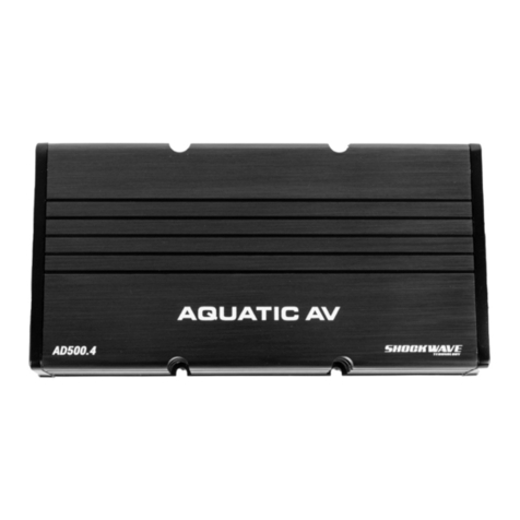Aquatic AD500.4 Owners and installation manual