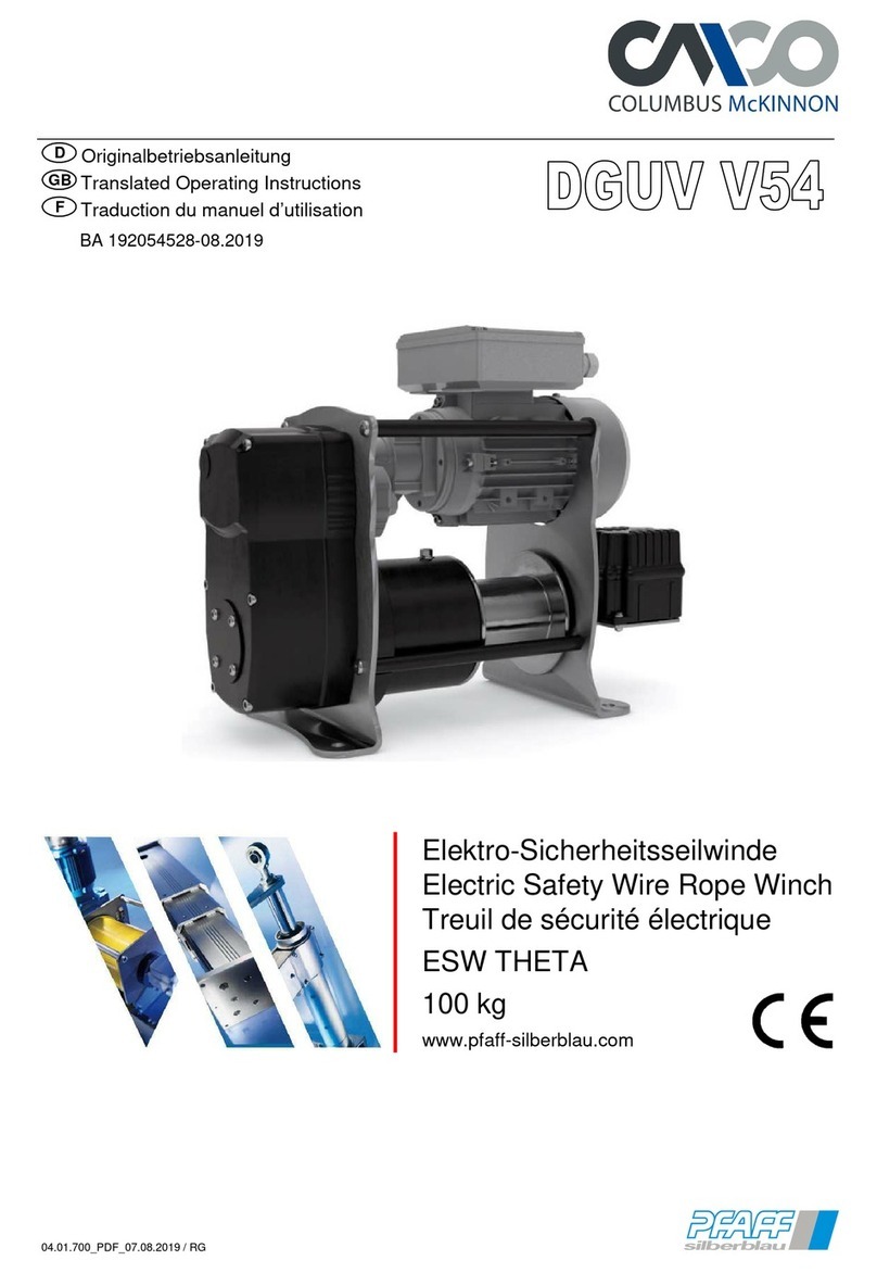 Columbus McKinnon DGUV V54 User manual