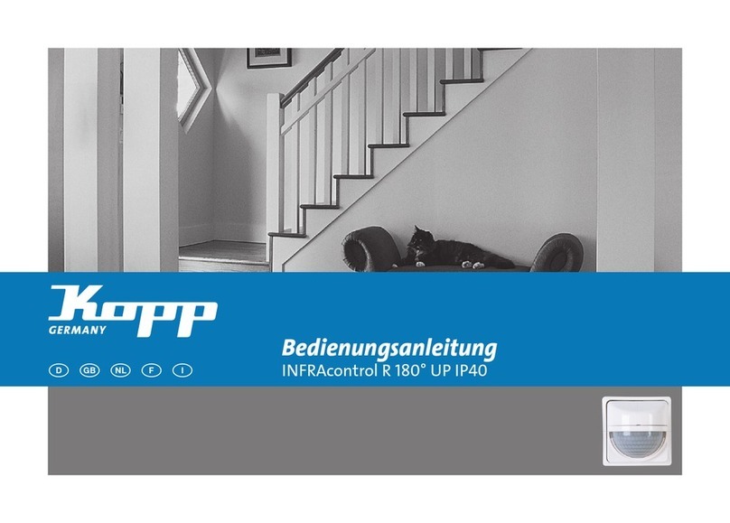 Kopp INFRAcontrol R operating instructions