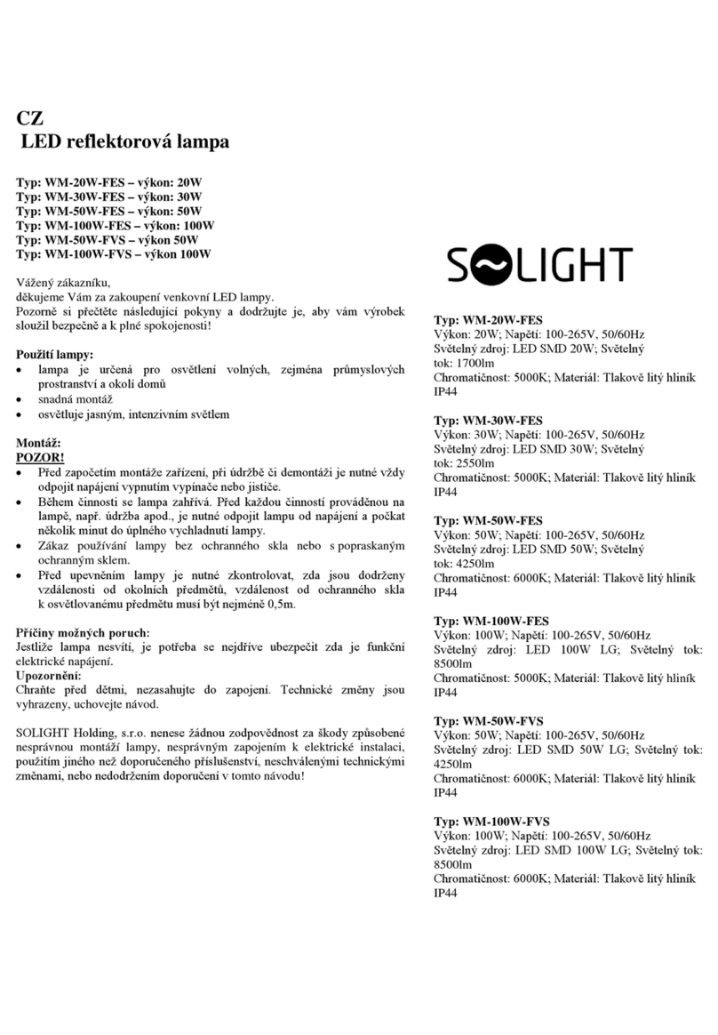 Solight WM-20W-FES quick start guide Solight WM-20W-FES quick start guide