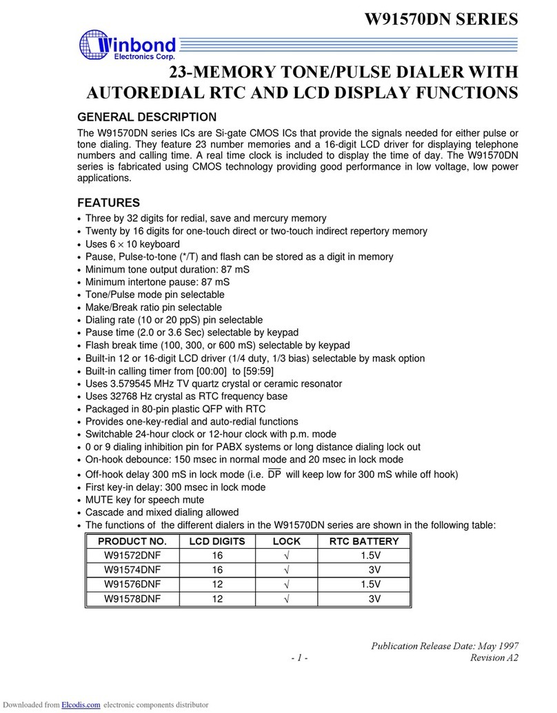 Winbond W91570DN Series instruction manual