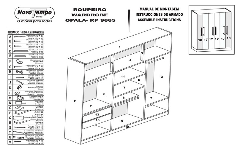 NovoTempo Moveis OPALA-PR 9665 Assemble instructions NovoTempo Moveis OPALA-PR 9665 Assemble instructions