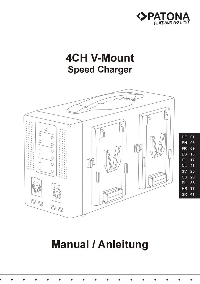 PATONA 4CH V-Mount User manual