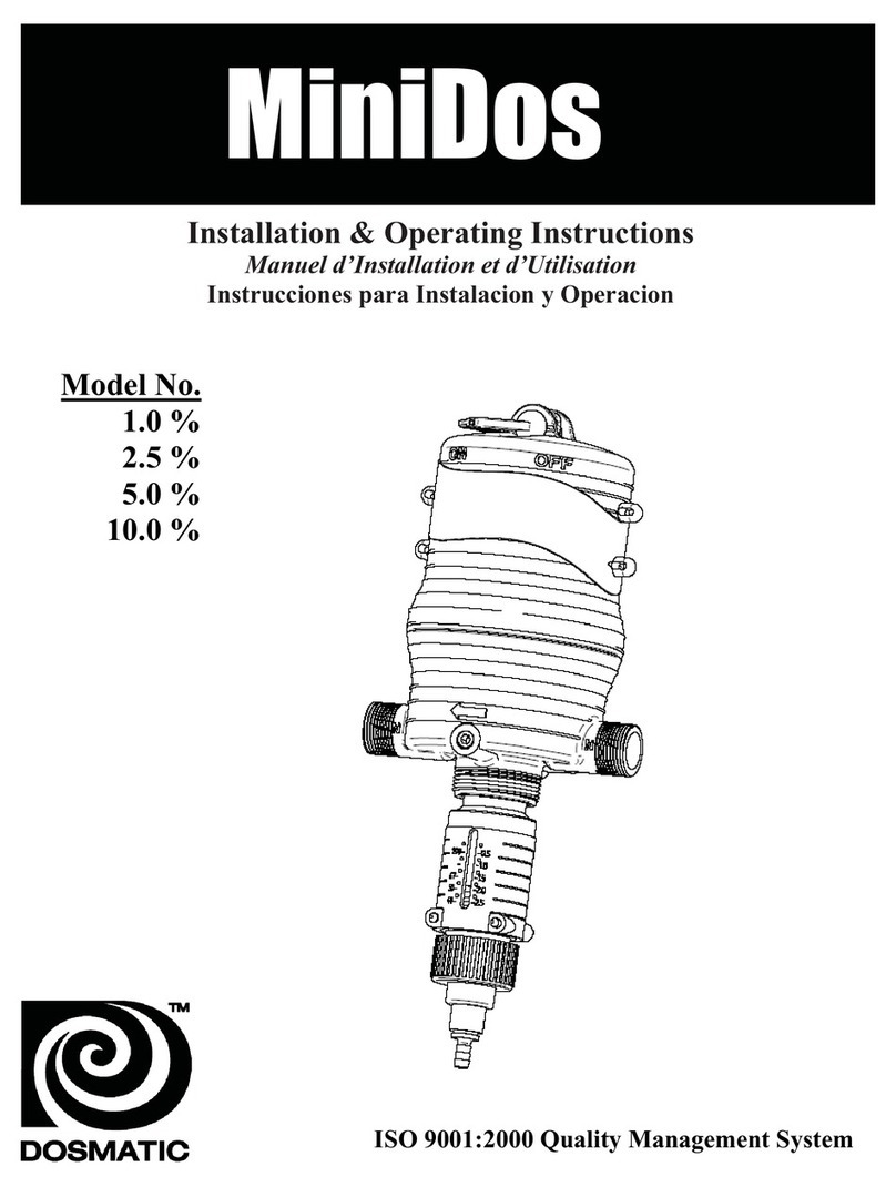 Dosmatic MINIDOS 10% Installation & operating instructions