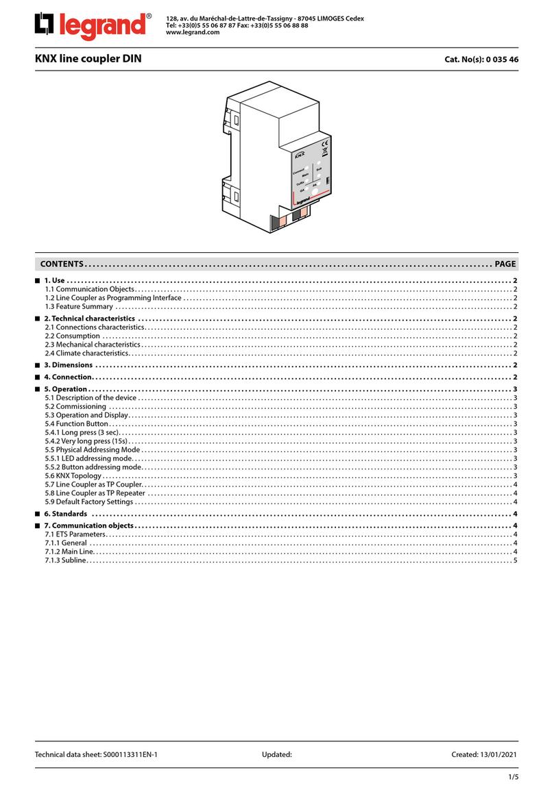 LEGRAND 0 035 46 User manual