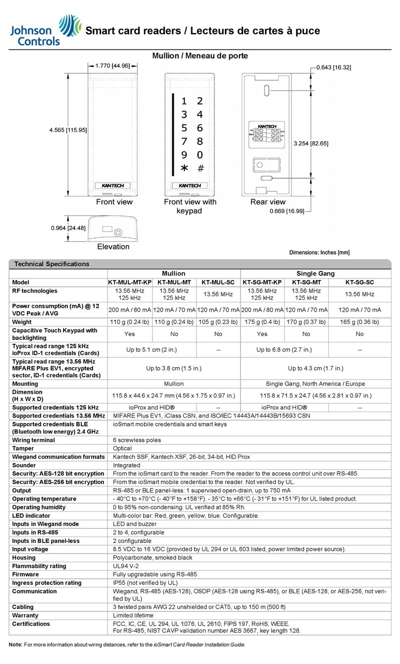 Johnson Controls KT-MUL-MT-KP Assembly instructions