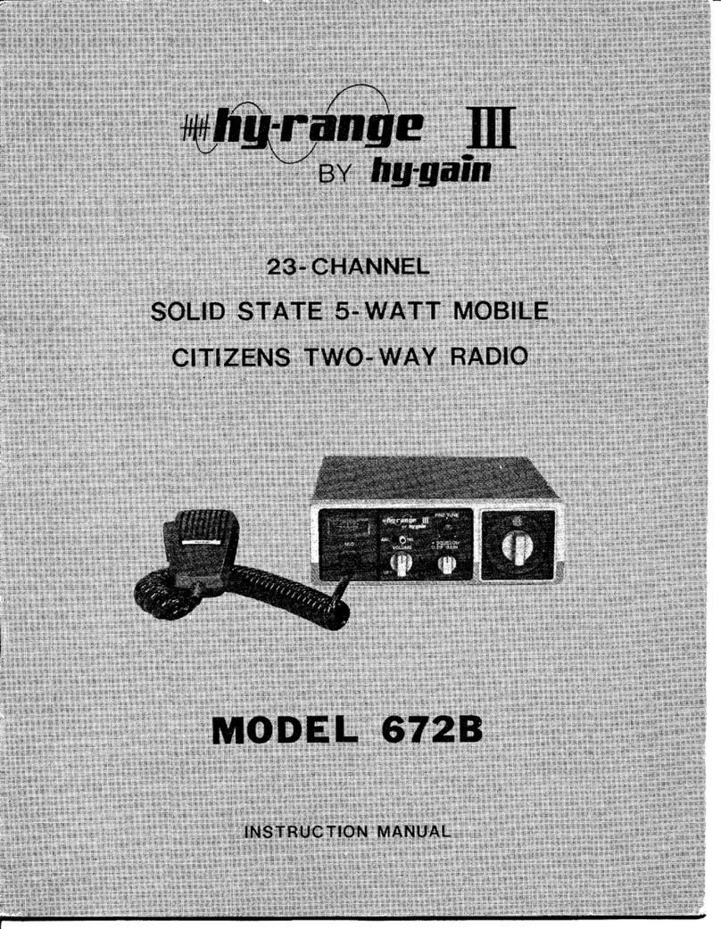 Hy-Gain Hy-Range III 672B instruction manual