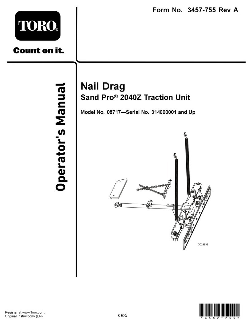 Toro Sand Pro 2040Z Operator's manual