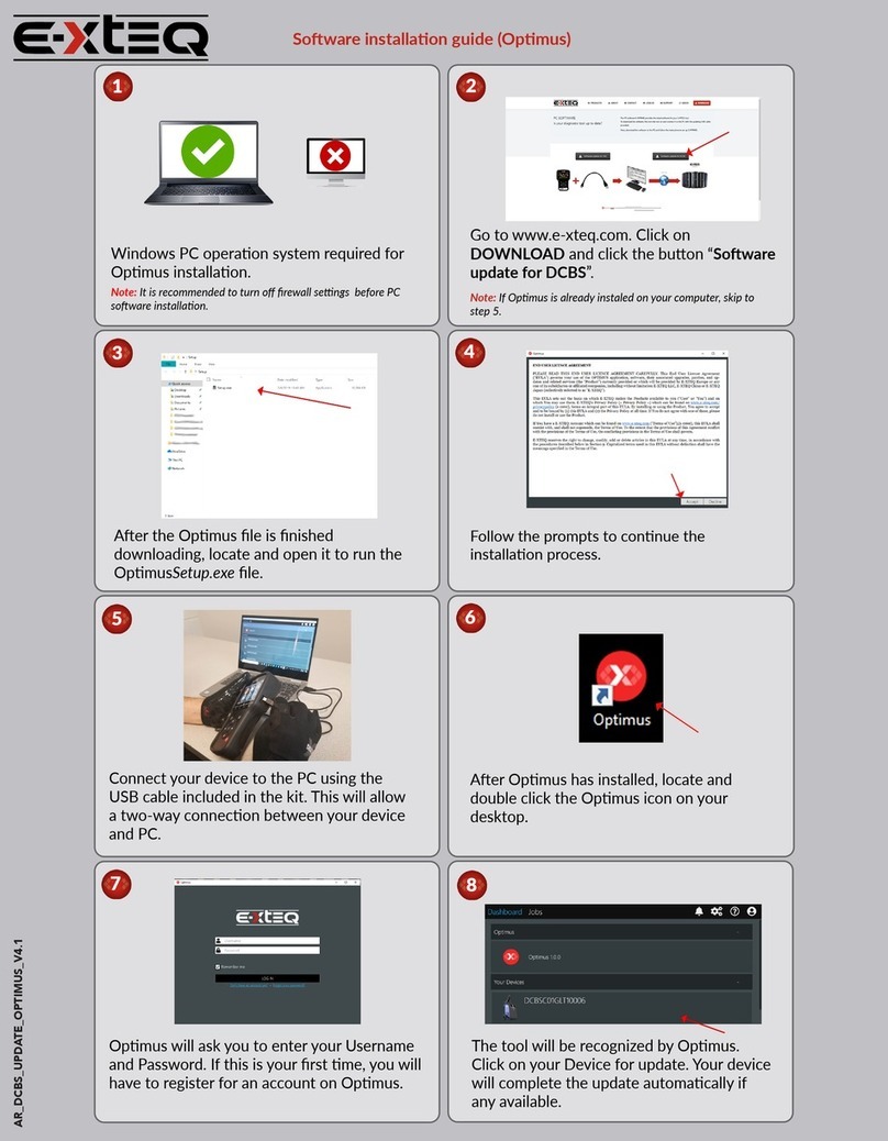 E-XTEQ GM DCBS Software installation guide
