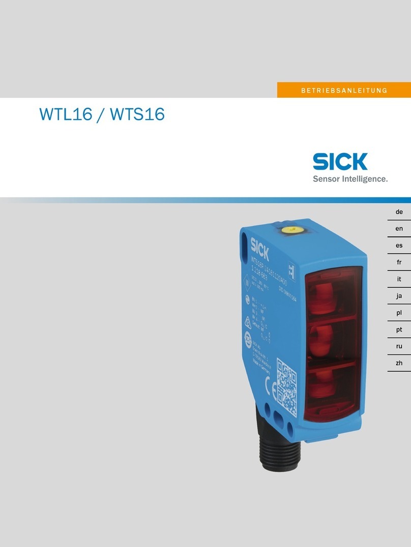 SICK W16 User manual
