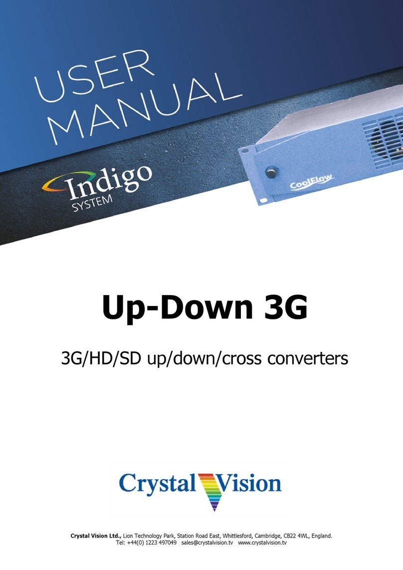 Crystal Vision Up-Down 3G Series user manual