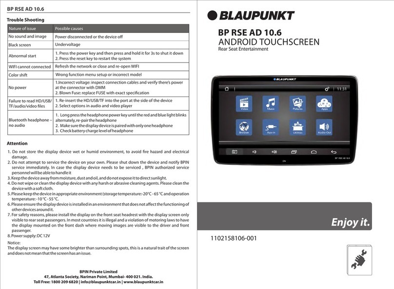 Blaupunkt BP RSE AD 10.6 User manual