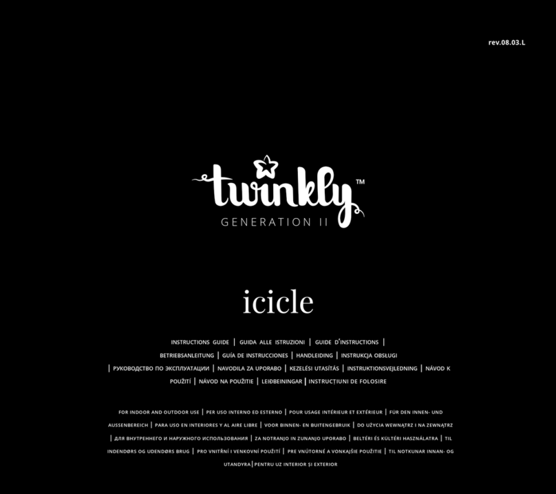 Twinkly icicle Instruction guide