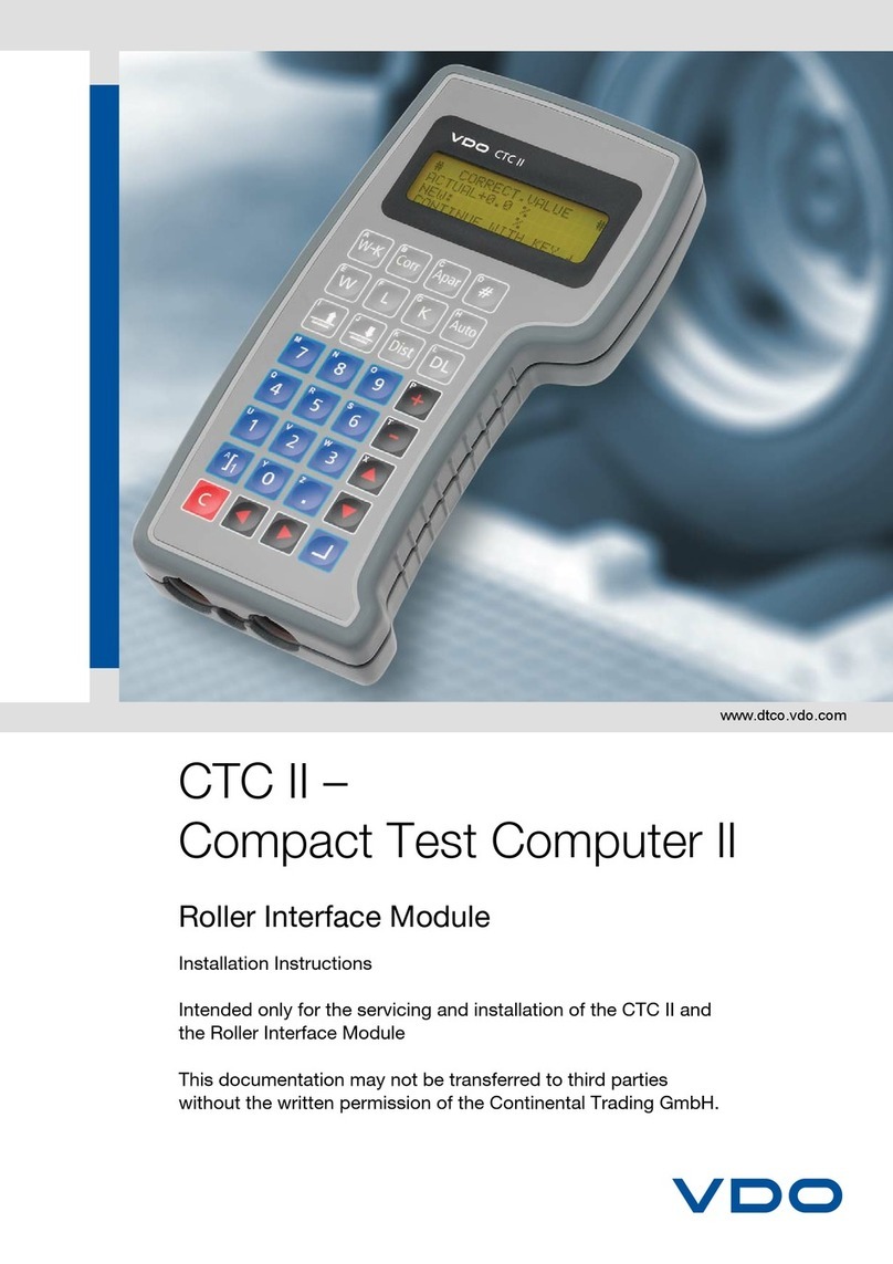 VDO CTC II installation instructions