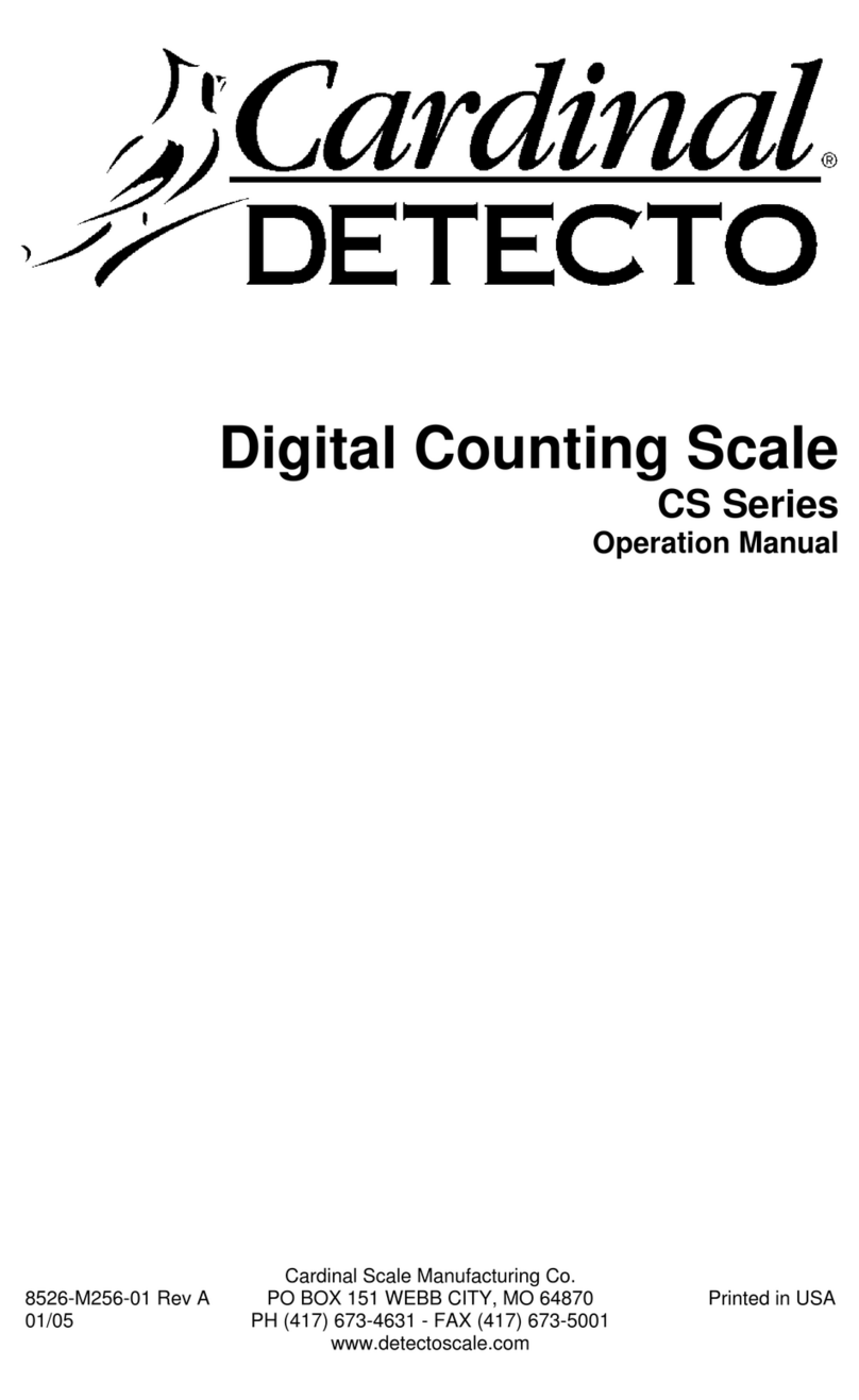 Cardinal CS Series Operation manual