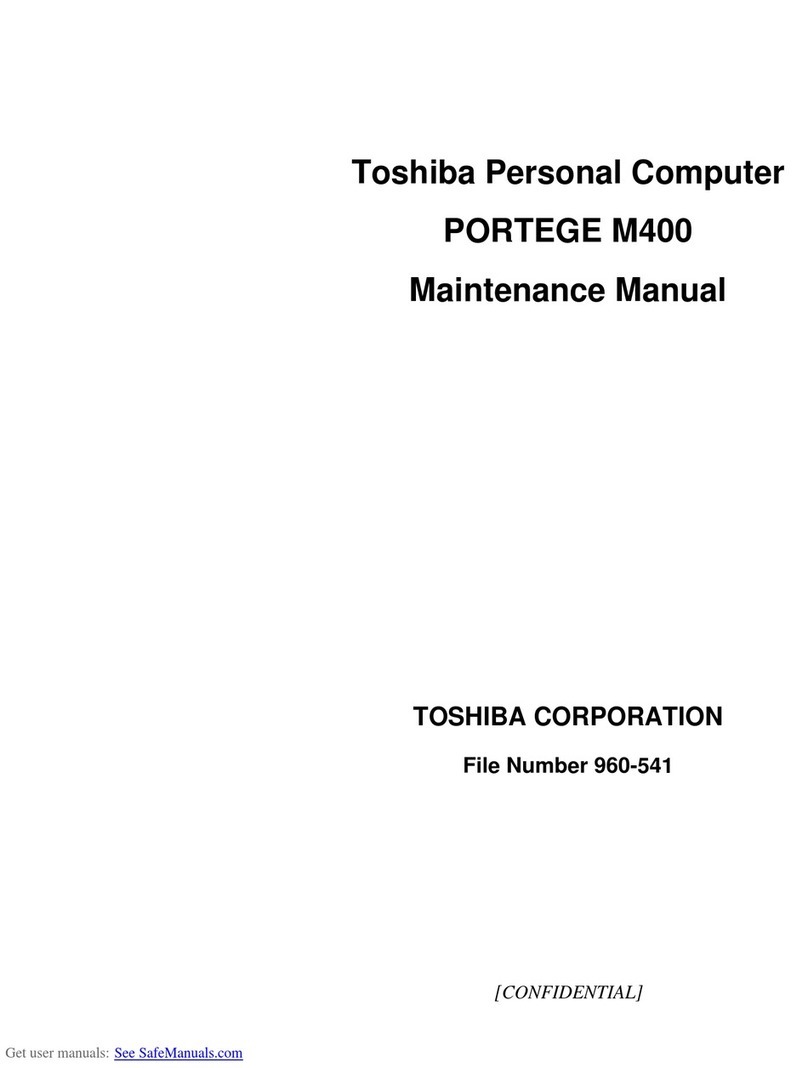 Toshiba M400 - Portege - Core 2 Duo 1.83 GHz User manual