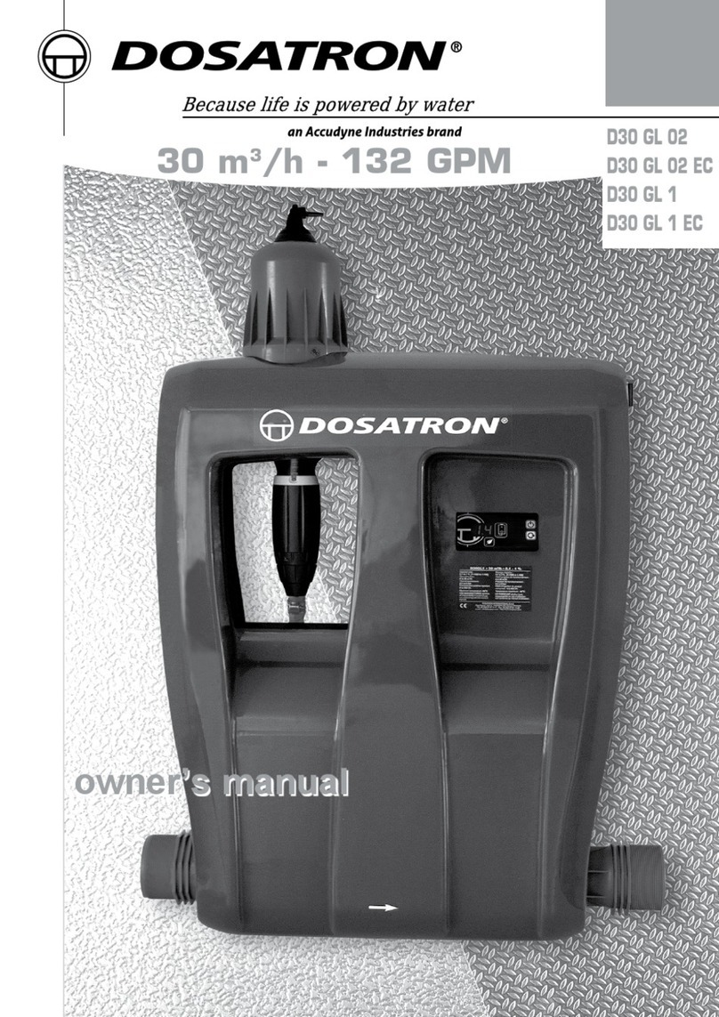 dosatron D30 GL 02 User manual