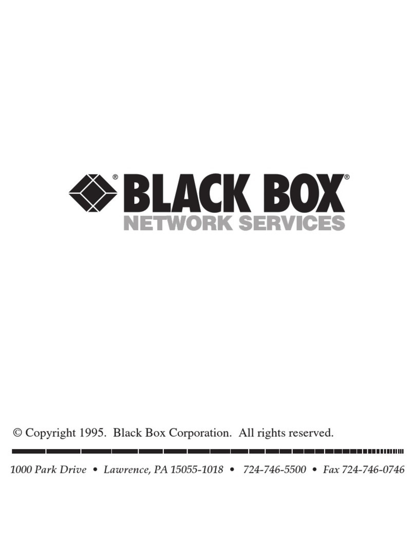 Black Box Data Alarm SW705A User manual