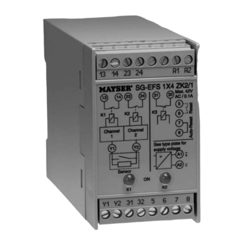 MAYSER SG-EFS 104 ZK2/1 8k2 operating instructions