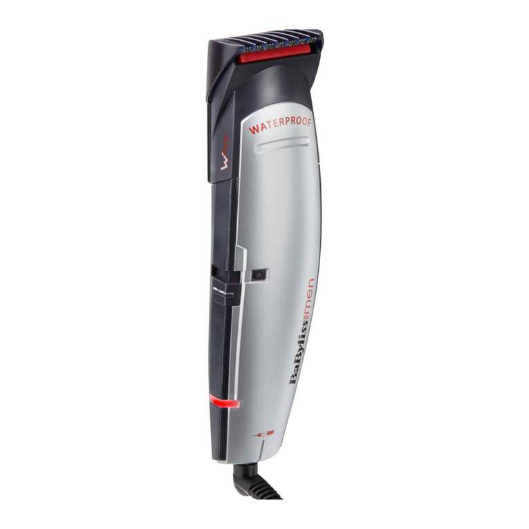 BaByliss for MEN WTECH x-10 quick start guide