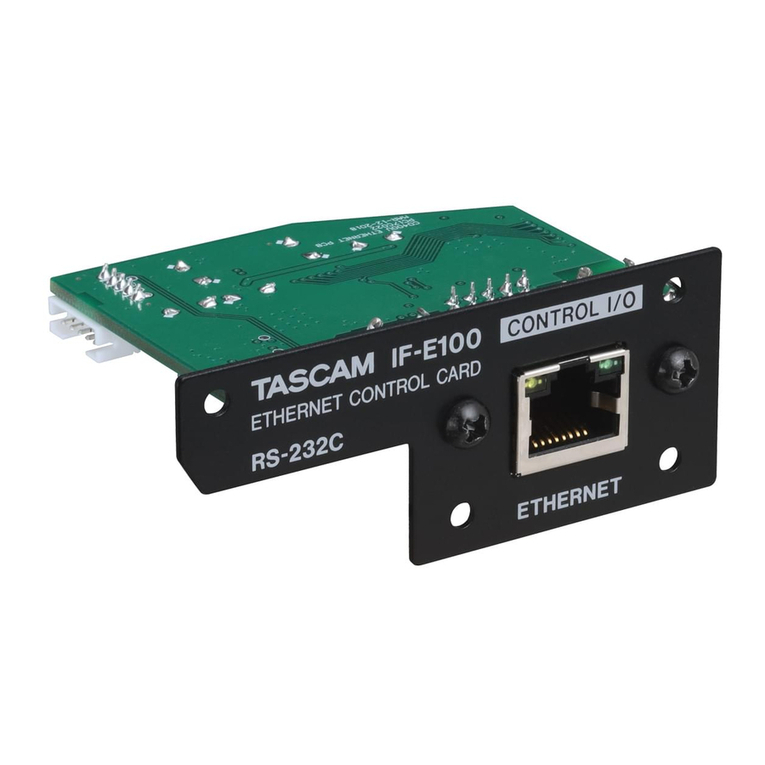 Tascam IF-E100 User manual
