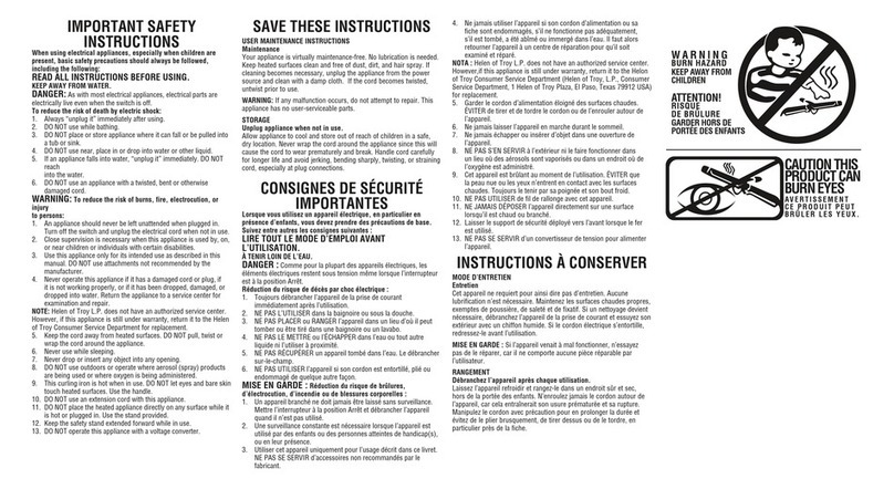 HOT TOOLS PRO SIGNATURE HTIR1594F Use and Care Instruction Manual