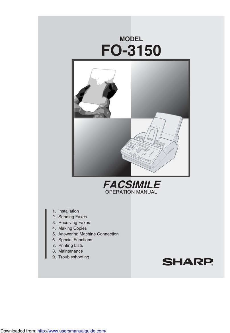 Sharp FO-3150 Operation manual