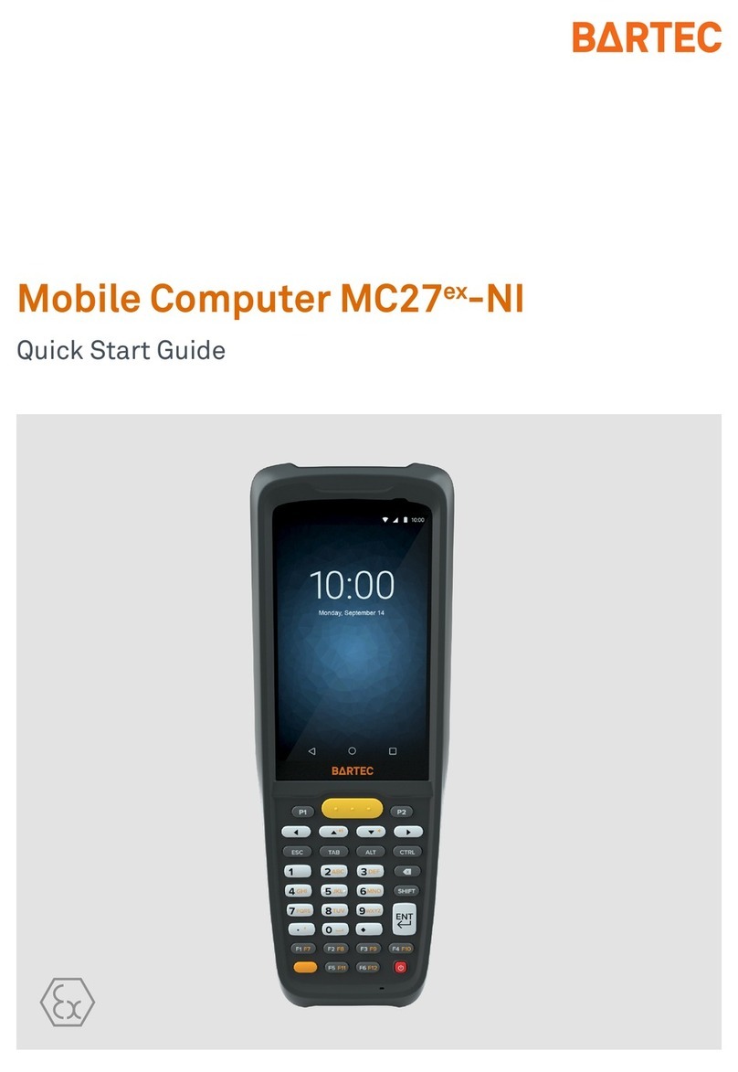 Bartec MC27ex-NI quick start guide