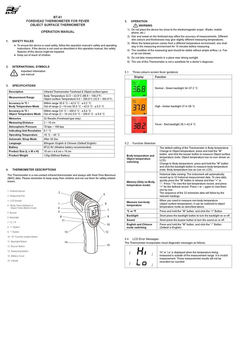 BSi BT-61 Operation manual