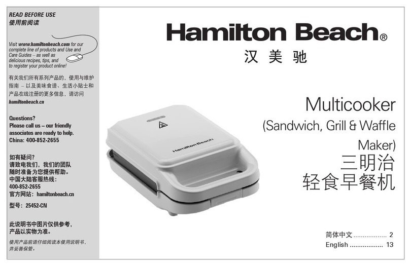Hamilton Beach 25452-CN instructions