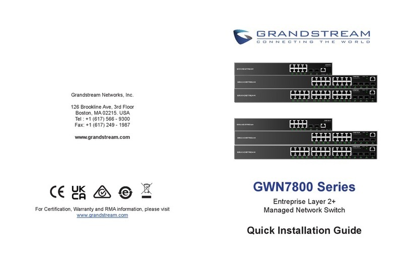 Grandstream Networks GWN7800 Series User manual Grandstream Networks GWN7800 Series User manual