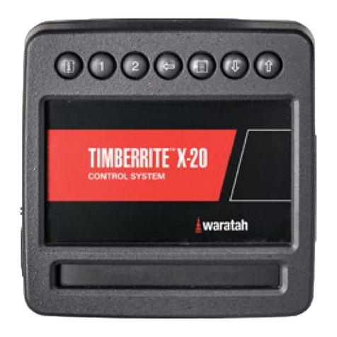 waratah TimberRite X-20 Operator's manual