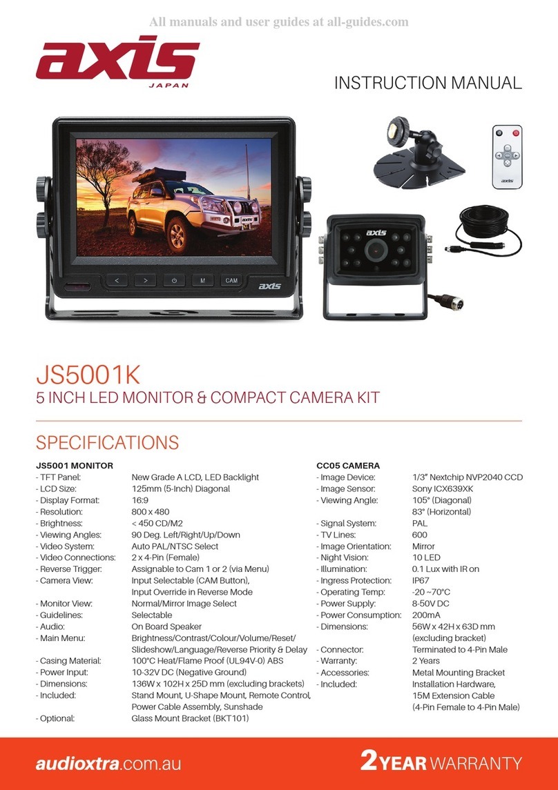 Audioxtra Axis JS5001K User manual