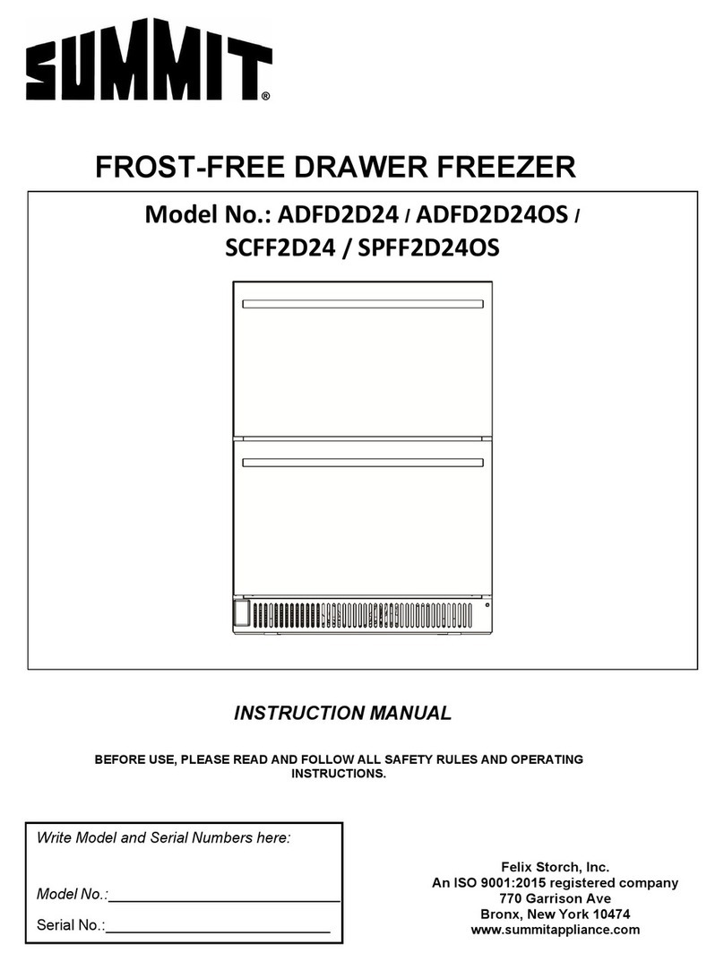 Summit ADFD2D24 instruction manual