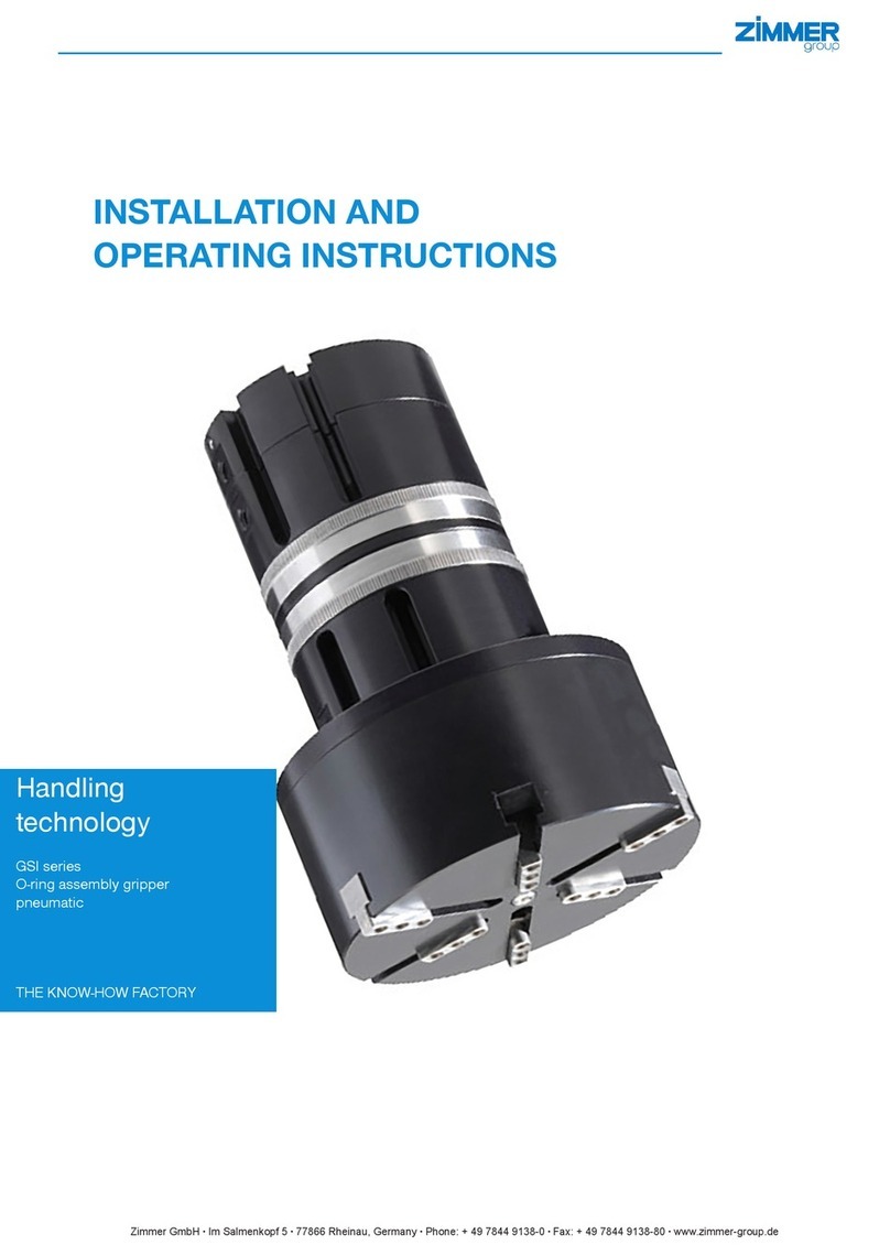 Zimmer GSI Series Installation and operating instructions