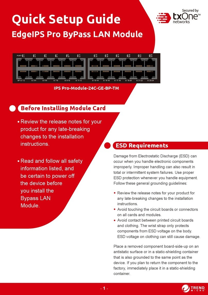 Trend Micro IPS Pro-Module-24C-GE-BP-TM Quick setup guide