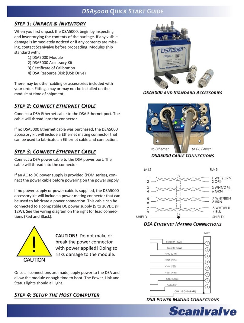 Scanivalve DSA5000 quick start guide
