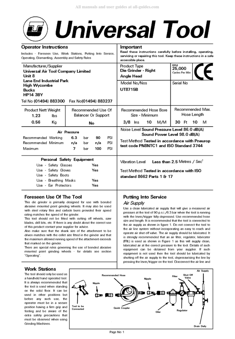 Universal Tool UT8715B Specifications