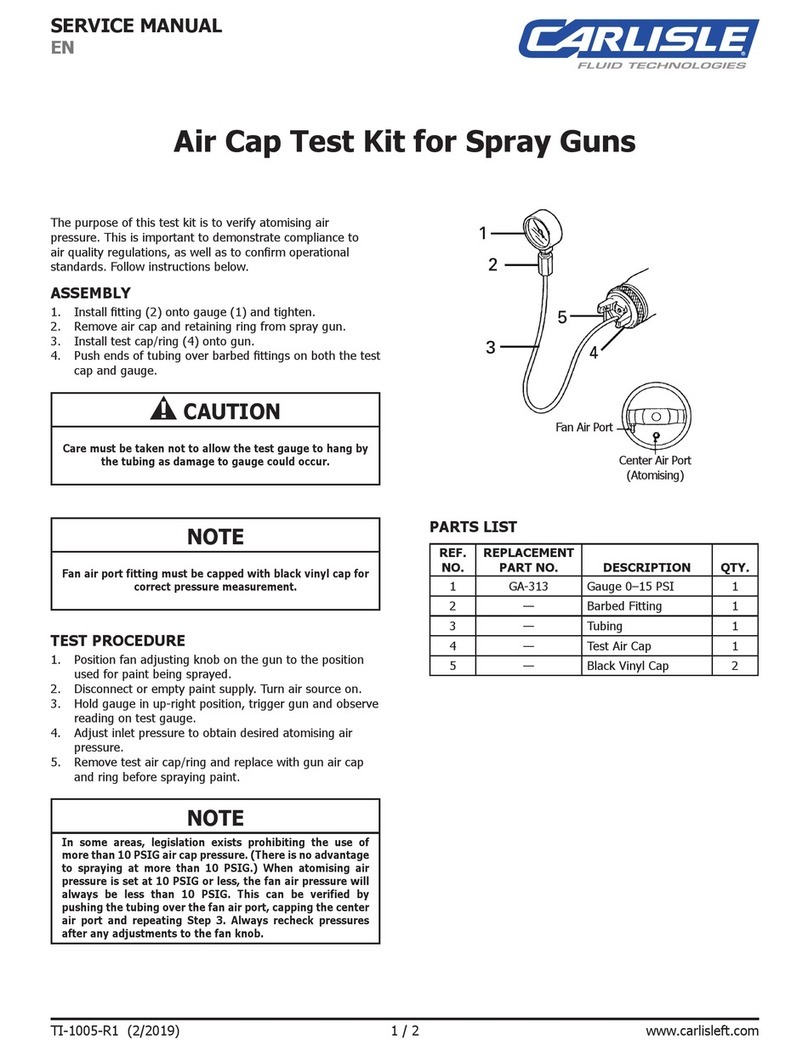 Carlisle Fluid Technologies GA-313 Service manual