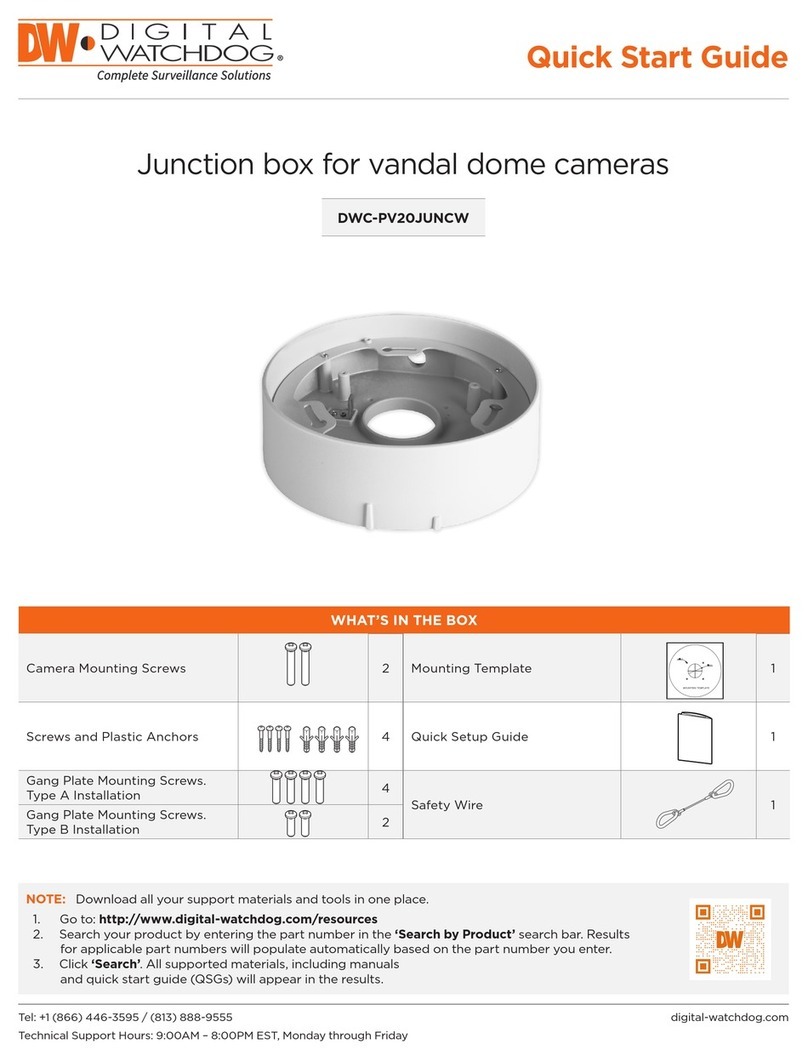 Digital Watchdog DWC-PV20JUNCW User manual